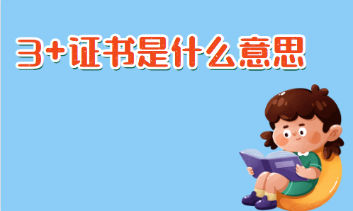 3+證書是什么意思(圖1) 3+證書是什么意思(圖1)